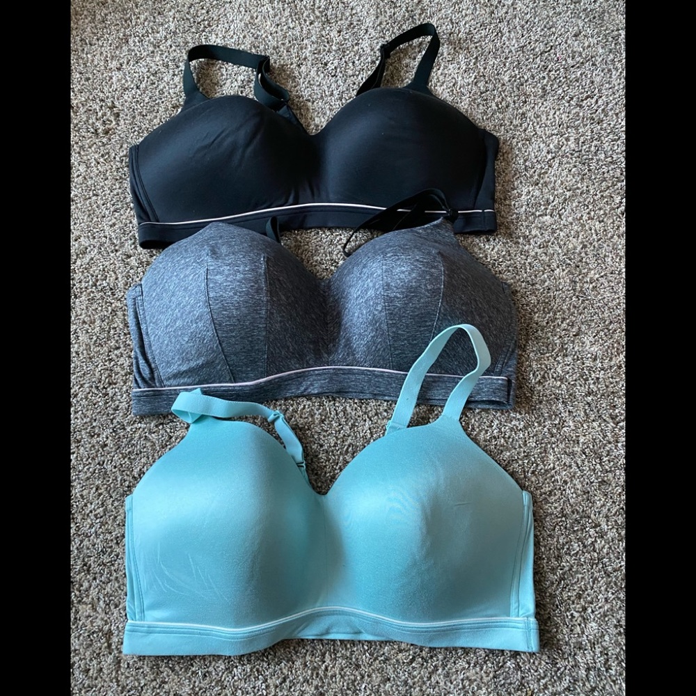Set of 3 Cacique lounge bras